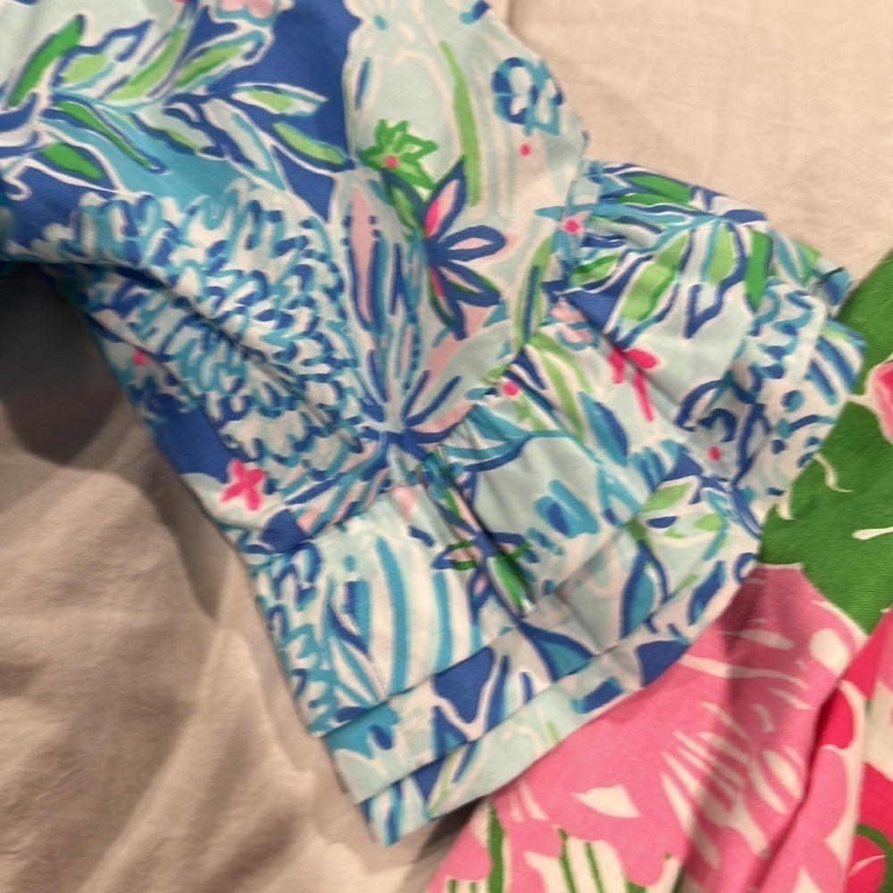 💙🩵Lilly Pulitzer Fiesta Stretch Dress Coastal Blue dress size 00 - Picture 15 of 17